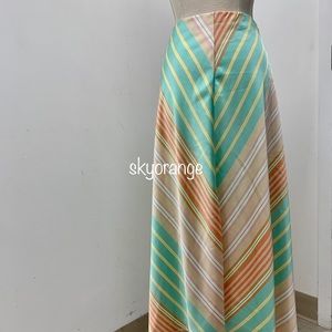 NWT ZARA Striped Satin Effect Skirt